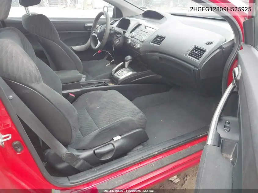 2HGFG12809H525925 2009 Honda Civic Ex