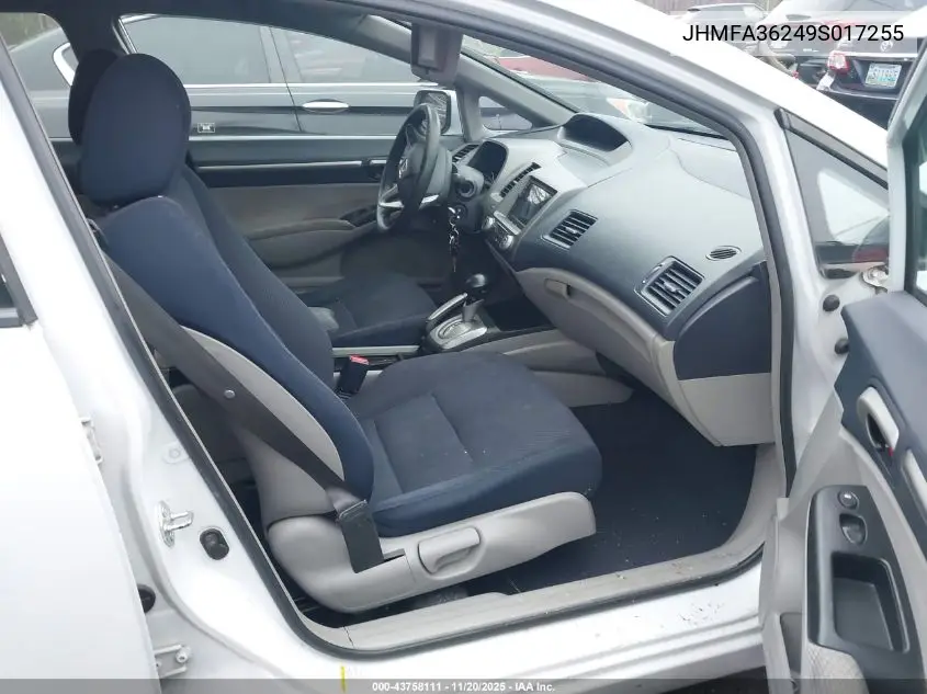 JHMFA36249S017255 2009 Honda Civic Hybrid