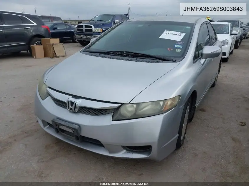 JHMFA36269S003843 2009 Honda Civic Hybrid