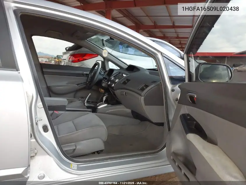1HGFA16509L020438 2009 Honda Civic Lx