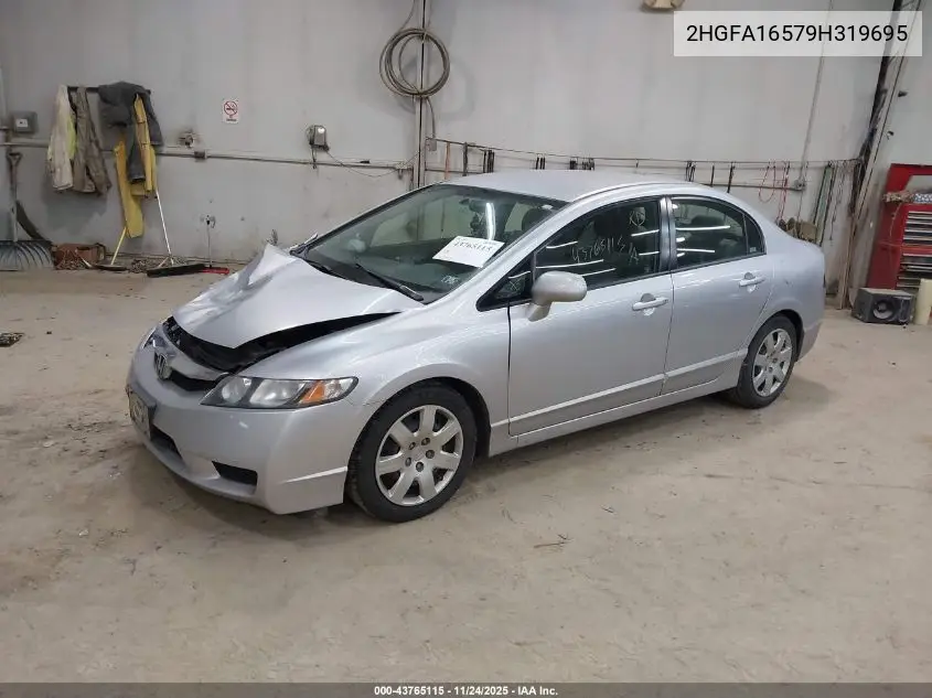 2HGFA16579H319695 2009 Honda Civic Lx