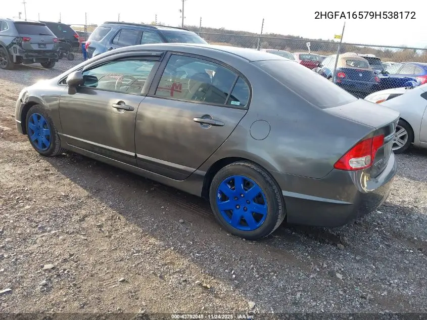 2HGFA16579H538172 2009 Honda Civic Lx