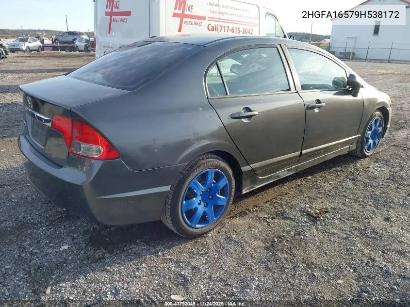 2HGFA16579H538172 2009 Honda Civic Lx
