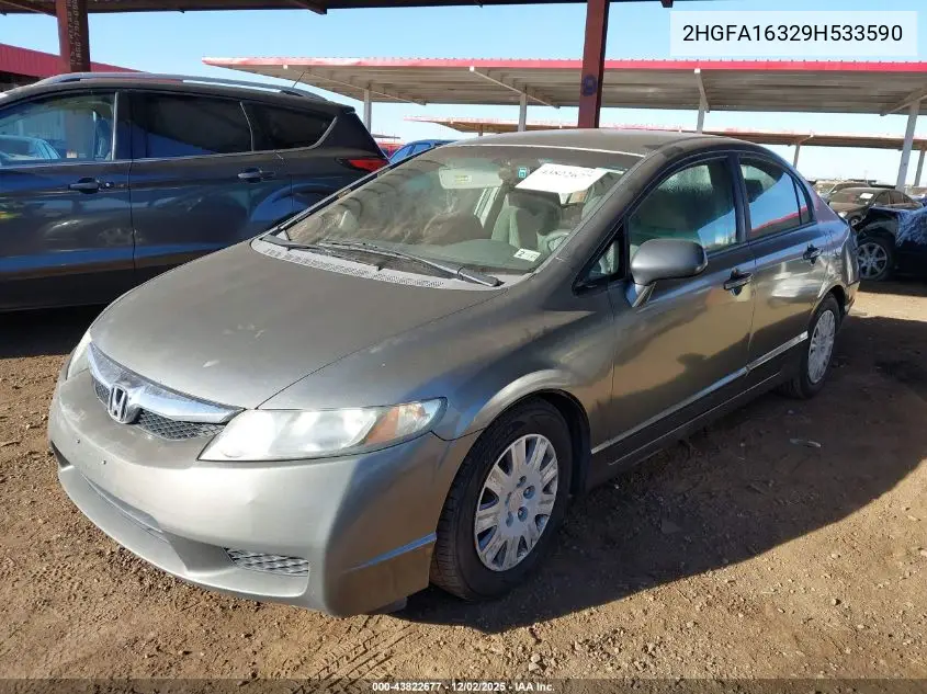 2HGFA16329H533590 2009 Honda Civic Vp