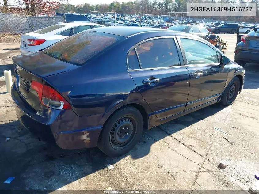 2HGFA16369H516727 2009 Honda Civic Vp