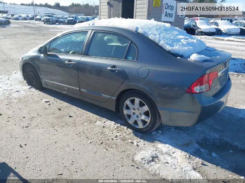 2HGFA16509H318534 2009 Honda Civic Lx