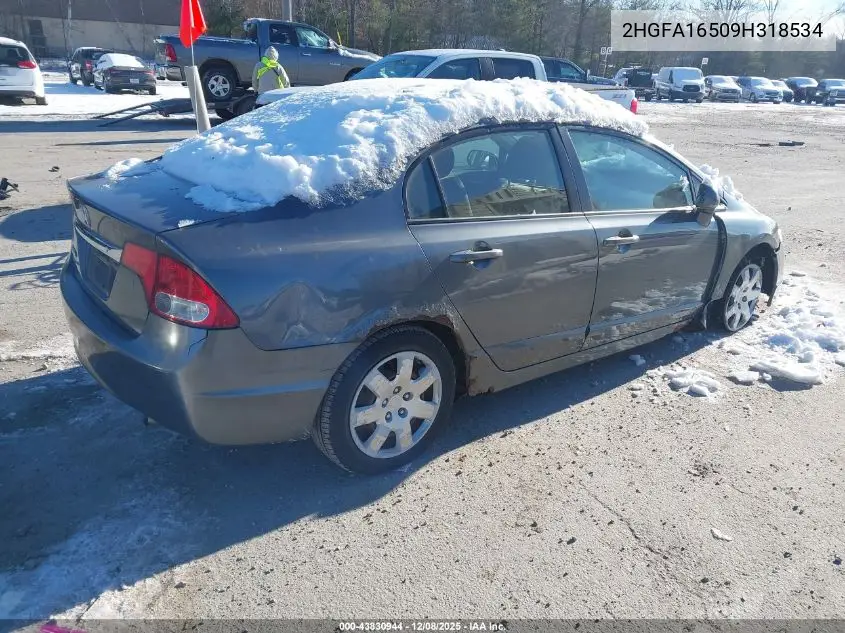 2HGFA16509H318534 2009 Honda Civic Lx