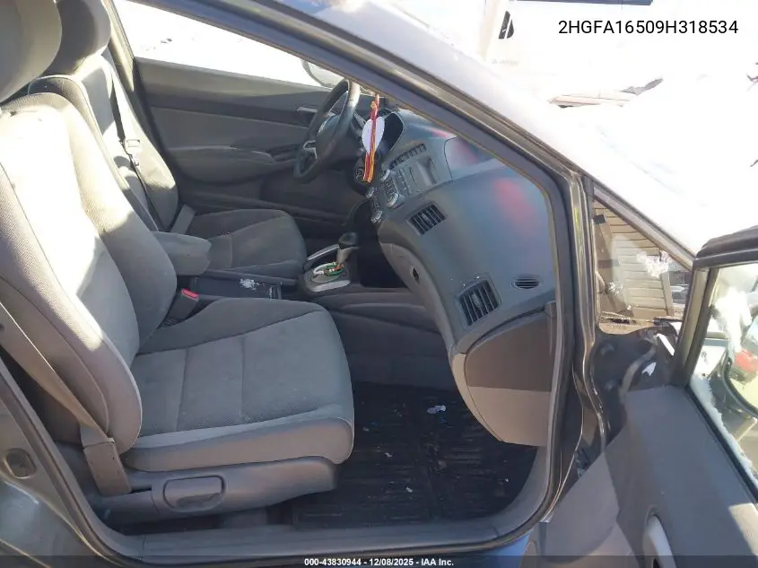 2HGFA16509H318534 2009 Honda Civic Lx