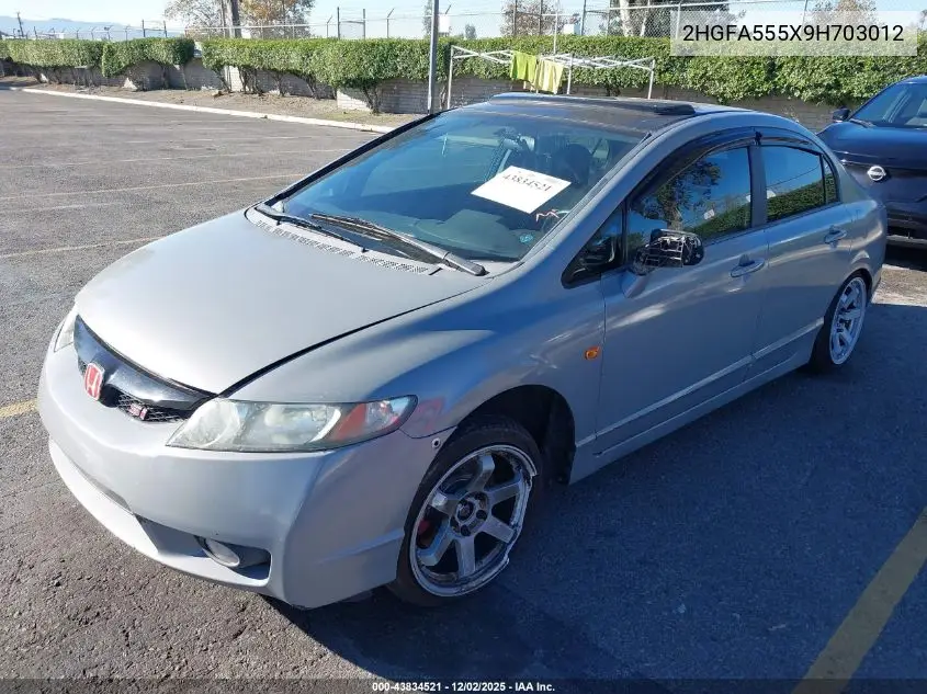 2HGFA555X9H703012 2009 Honda Civic Si