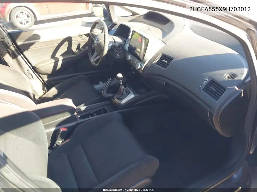 2HGFA555X9H703012 2009 Honda Civic Si