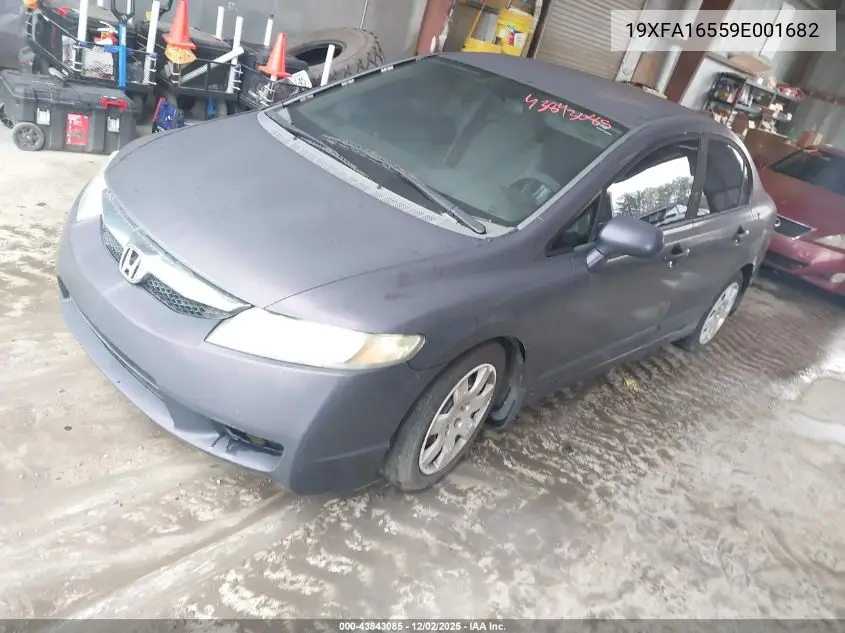 19XFA16559E001682 2009 Honda Civic Lx