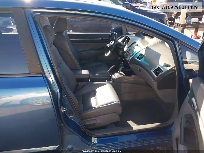 19XFA16929E011489 2009 Honda Civic Ex-L