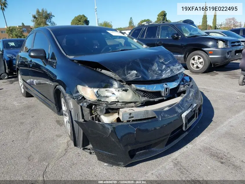 19XFA16519E022495 2009 Honda Civic Lx