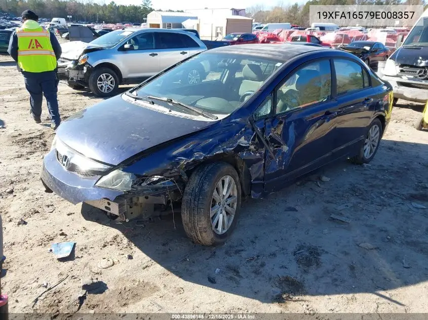 19XFA16579E008357 2009 Honda Civic Lx