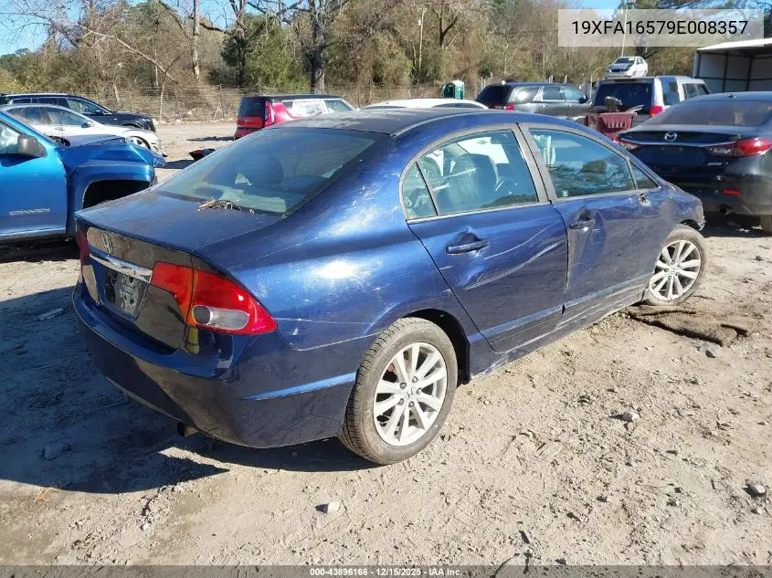 19XFA16579E008357 2009 Honda Civic Lx