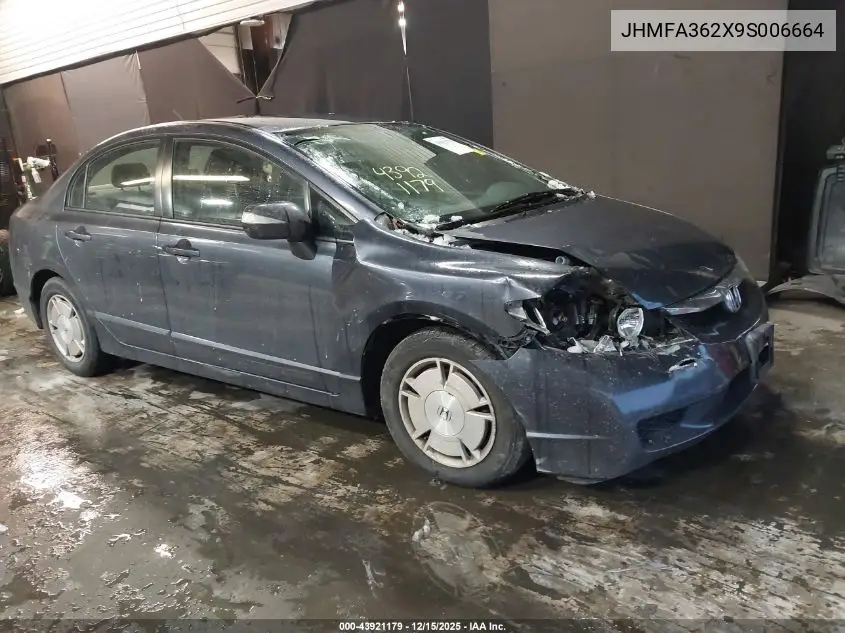 JHMFA362X9S006664 2009 Honda Civic Hybrid