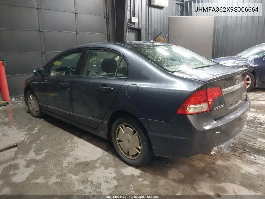 JHMFA362X9S006664 2009 Honda Civic Hybrid