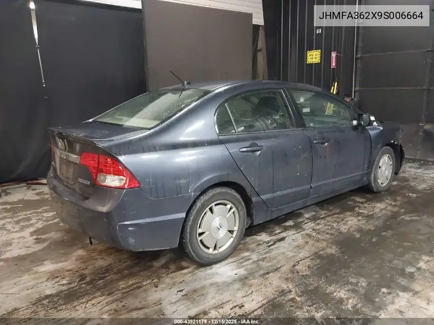 JHMFA362X9S006664 2009 Honda Civic Hybrid