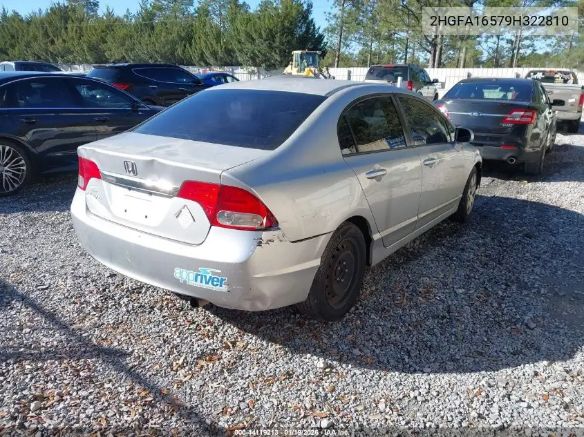 2HGFA16579H322810 2009 Honda Civic Lx