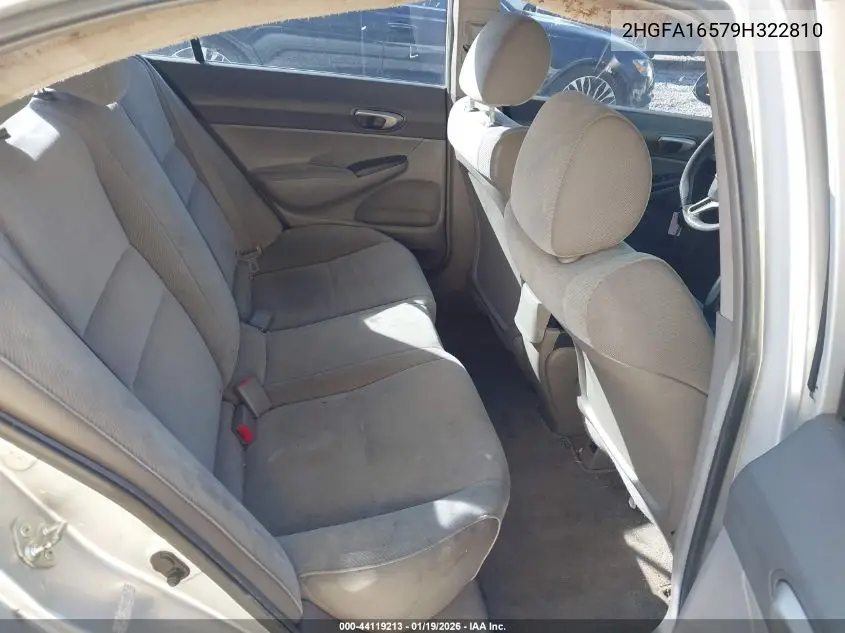 2HGFA16579H322810 2009 Honda Civic Lx