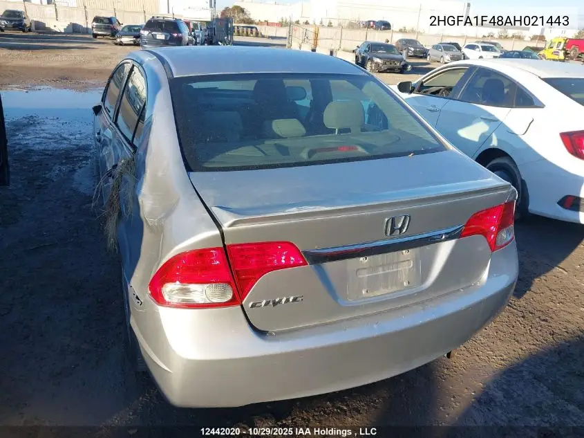 2HGFA1F48AH021443 2010 Honda Civic Dx-G