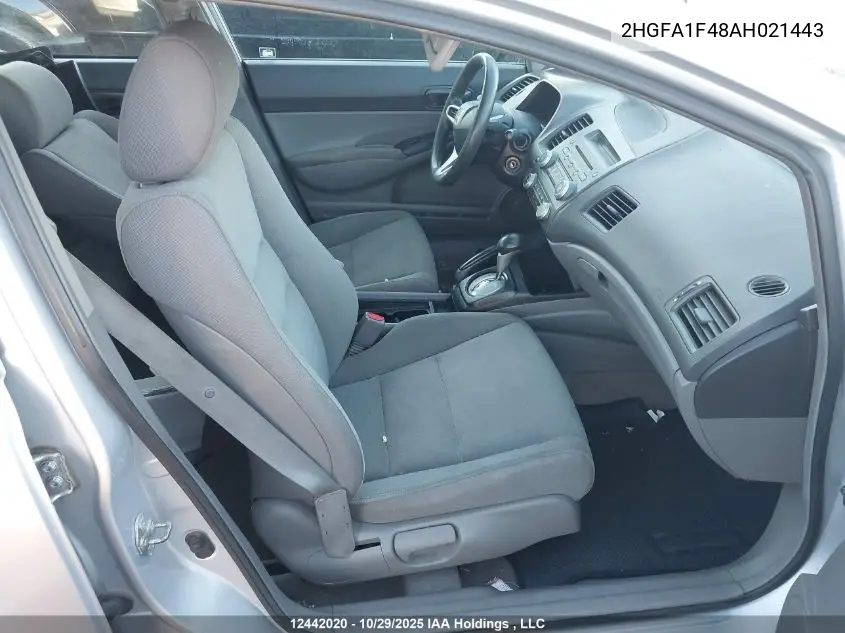 2HGFA1F48AH021443 2010 Honda Civic Dx-G