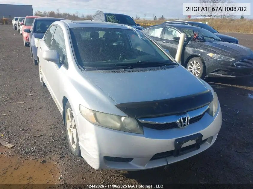 2HGFA1F67AH008782 2010 Honda Civic Lx-S