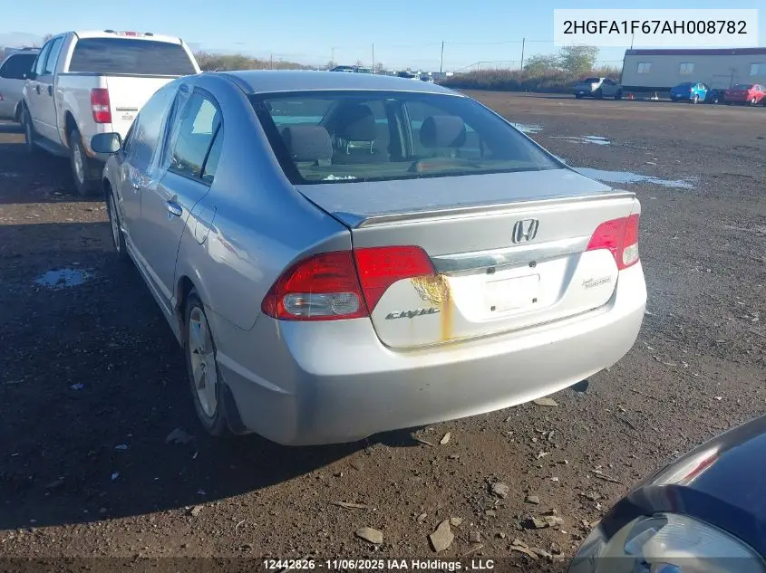 2HGFA1F67AH008782 2010 Honda Civic Lx-S