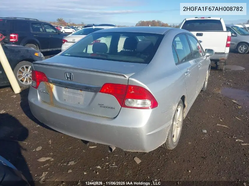 2HGFA1F67AH008782 2010 Honda Civic Lx-S