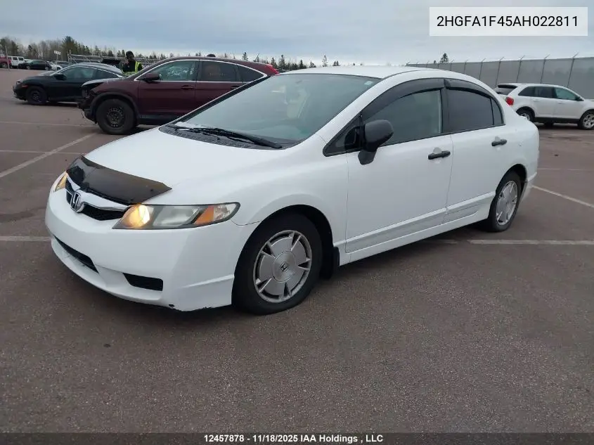 2HGFA1F45AH022811 2010 Honda Civic