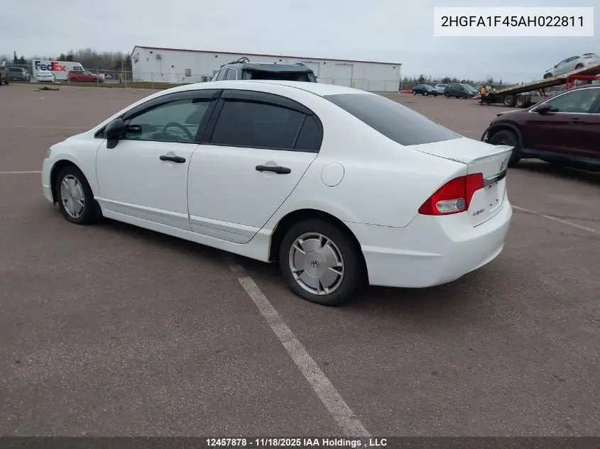 2HGFA1F45AH022811 2010 Honda Civic