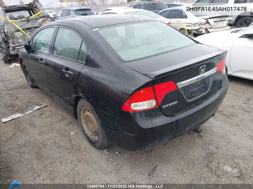 2HGFA1E45AH017478 2010 Honda Civic