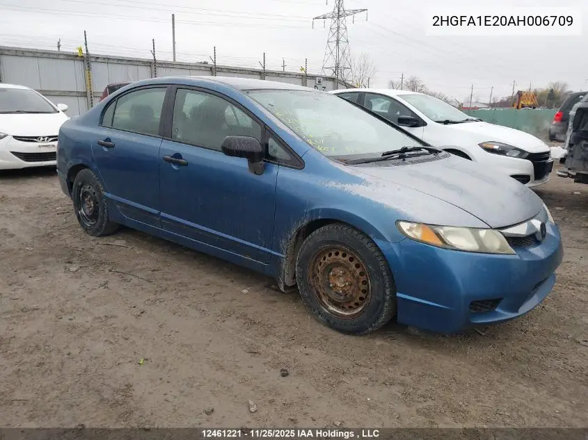 2HGFA1E20AH006709 2010 Honda Civic