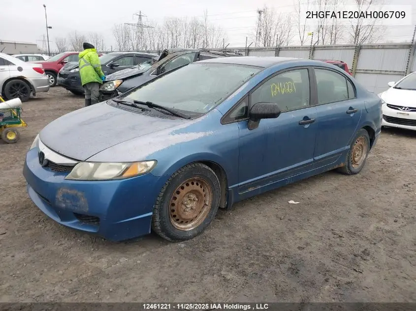 2HGFA1E20AH006709 2010 Honda Civic
