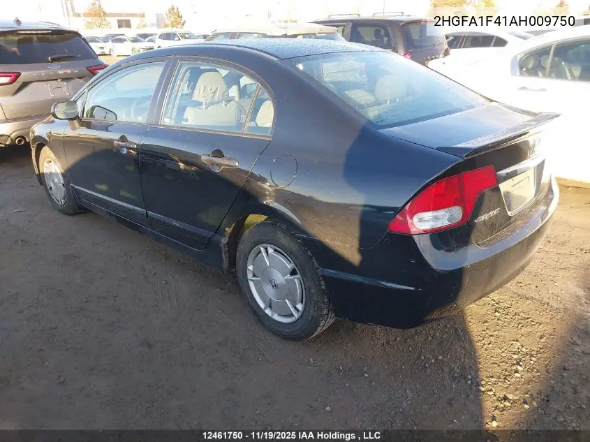 2HGFA1F41AH009750 2010 Honda Civic Dx-G