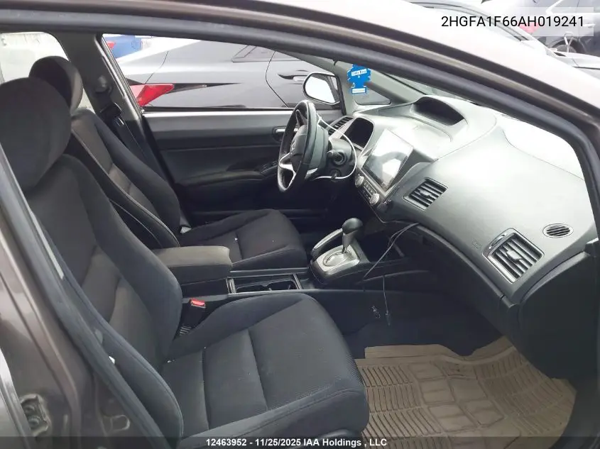2HGFA1F66AH019241 2010 Honda Civic Sport