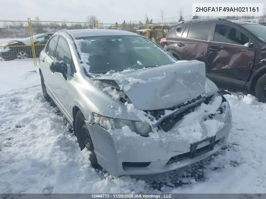 2HGFA1F49AH021161 2010 Honda Civic Dx-G