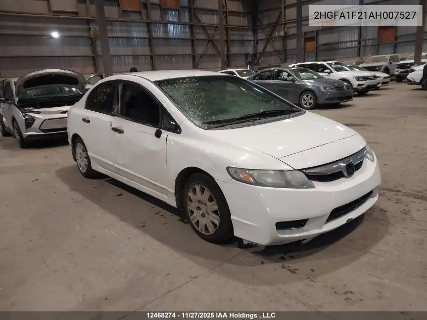 2HGFA1F21AH007527 2010 Honda Civic Dx/Dx-A