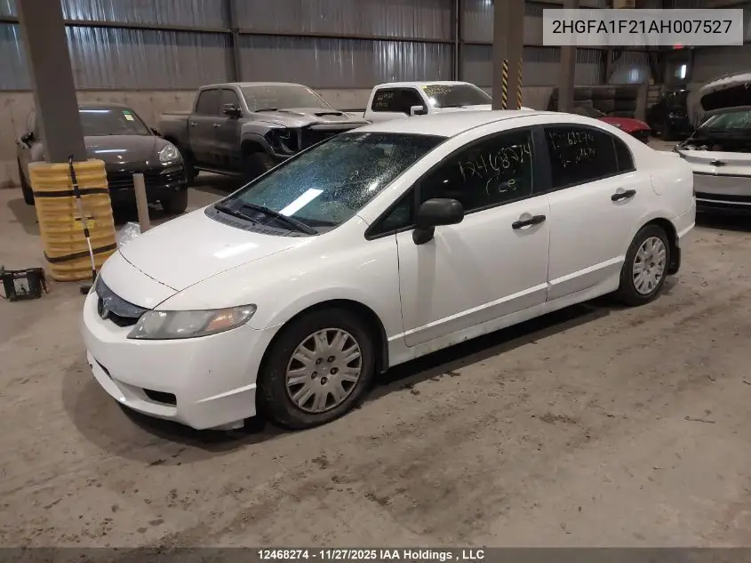 2HGFA1F21AH007527 2010 Honda Civic Dx/Dx-A