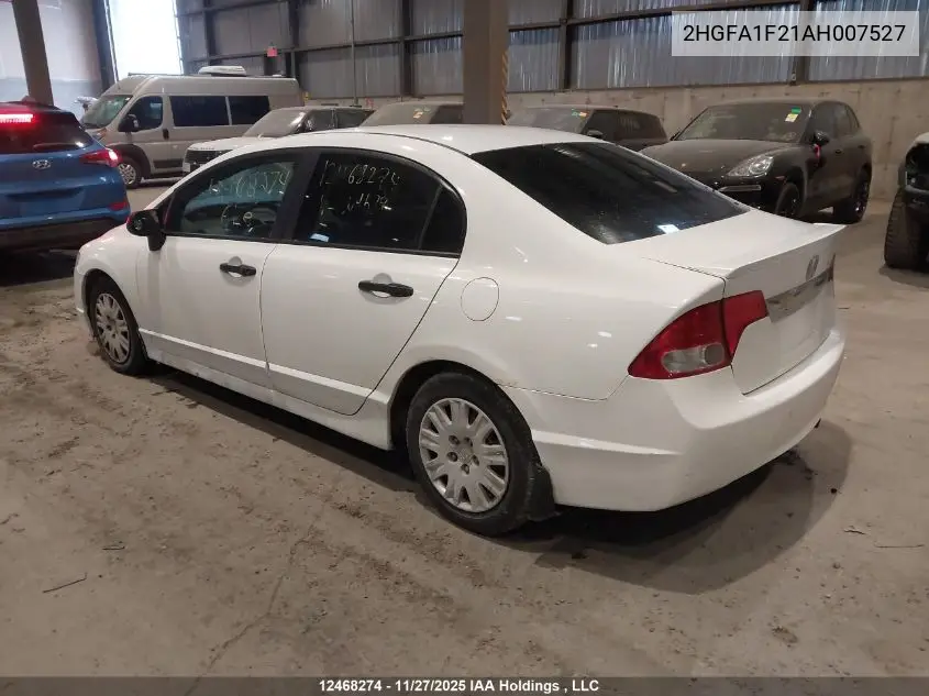 2HGFA1F21AH007527 2010 Honda Civic Dx/Dx-A