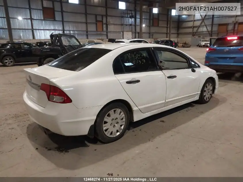 2HGFA1F21AH007527 2010 Honda Civic Dx/Dx-A