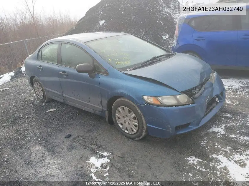 2HGFA1E23AH032740 2010 Honda Civic Dx