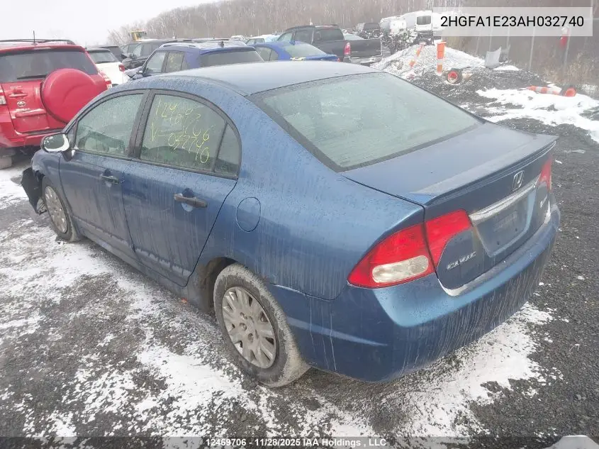 2HGFA1E23AH032740 2010 Honda Civic Dx