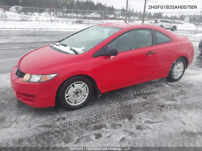 2HGFG1B33AH007509 2010 Honda Civic Dx-G