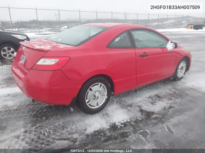 2HGFG1B33AH007509 2010 Honda Civic Dx-G