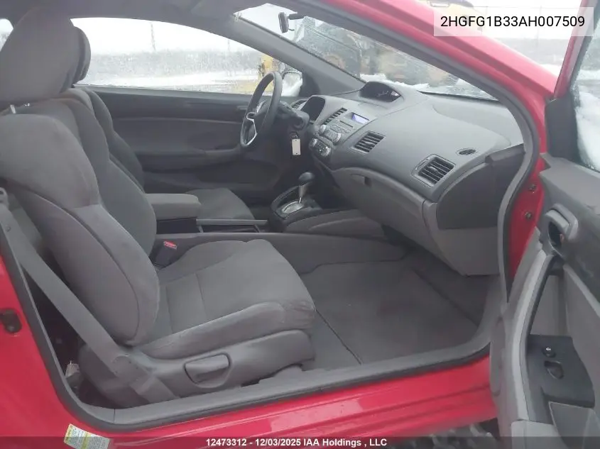 2HGFG1B33AH007509 2010 Honda Civic Dx-G