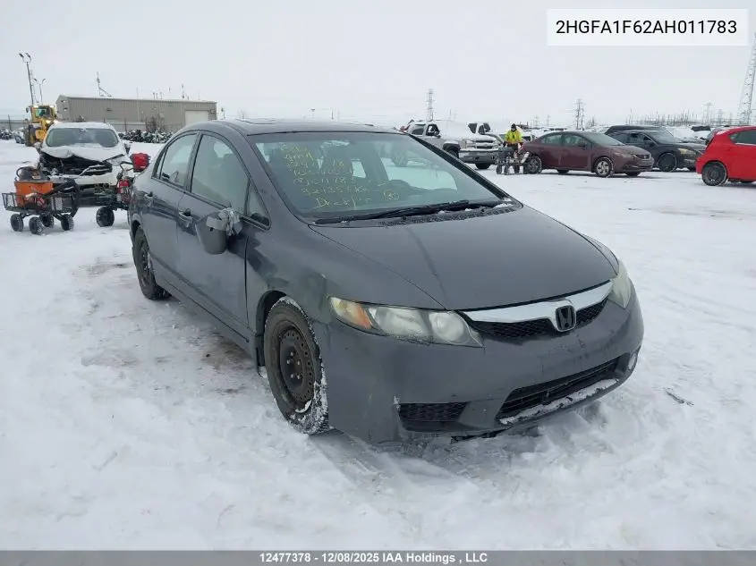 2HGFA1F62AH011783 2010 Honda Civic Sport