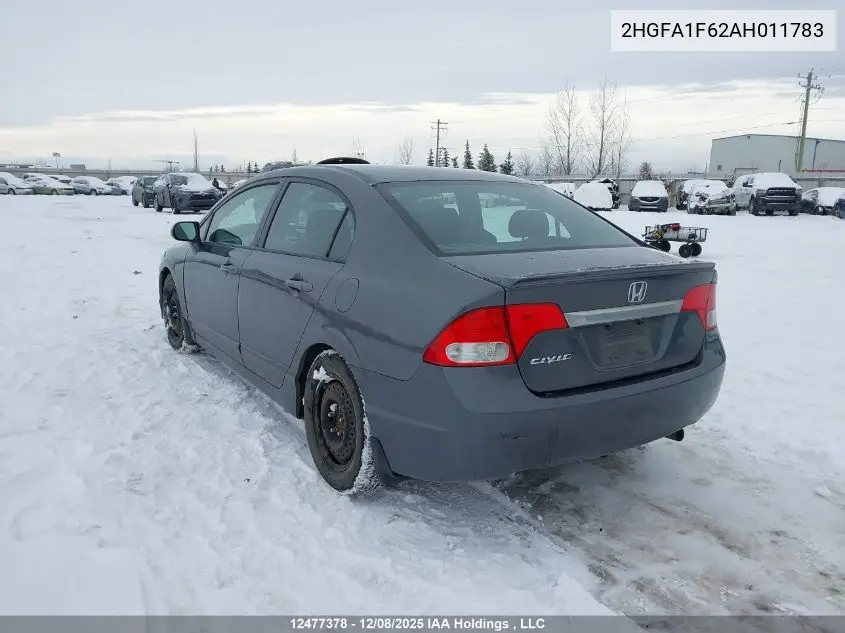 2HGFA1F62AH011783 2010 Honda Civic Sport