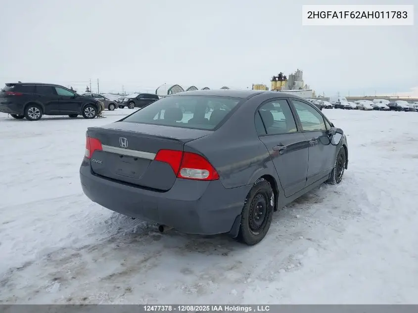 2HGFA1F62AH011783 2010 Honda Civic Sport