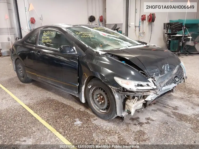 2HGFG1A69AH006649 2010 Honda Civic Lx